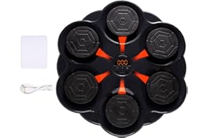 Furtryvl Machine de Boxe Musicale Intelligente, Machine de Boxe d'intérieur Murale avec lumière LED, Tapis de Boxe Intelligent monté au Mur, Machine Cible d'entraînement à Domicile