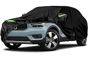 JUDANNA Bache Voiture Exterieur Remplacement pour 2017-2024 Volvo XC40, 2021-2023 VolvoC40, Respirante Étanche Housse Voiture Bâche de Protection Anti Soleil Neige Poussière avec Porte à glissière