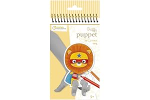 Clairefontaine ES Avenue Mandarine GY007O - Un carnet à spirale Graffy Puppet 24 marionnettes à doigts pré-découpées à colorier 12x12 cm 250g (12 designs x2), Fées