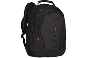 WENGER Pegasus Deluxe Laptop-Rucksack, Notebook 14 bis 16 Zoll, Tablet bis 10 Zoll, 25 l, Damen Herren, Business Uni Schule Reisen, Schwarz, 606492