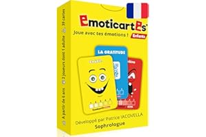EMOTICARTES Jeu des émotions pour Enfants – Émoticartes - 39 Cartes éducatives pour Apprendre à gérer colère, Stress et tristesse - Outil pédagogique et ludique pour Parents, Enseignants et thérapeutes