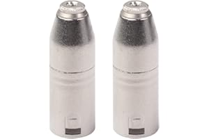 SHEEPPING Sequpr Adaptateur Connecteur XLR Mâle 3 Broches vers 3,5 mm Femelle, Connecteur XLR Mâle à 3 Broches pour Microphones et Table de Mixage, Lot de 2