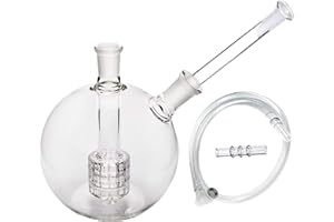 UKGLASS Glass Globe Bubbler Complete Mega Globe Kit - Female 14mm Joint - Water Piece for Dynavap M & More Vaporisers Large Globe Complete Kit)