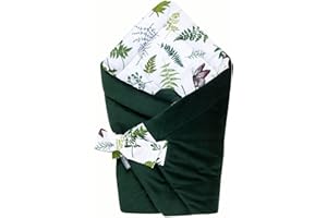 ‎BELLOCHI GROWING IN STYLE Bellochi 2-in-1 Baby Swaddling Blanket Baby Squirrel - 75 x 75 cm - Velvet and Cotton Swaddle Blanket - for Prams, Baby Cot or Child Seat - All Year Round - Nature