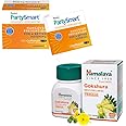 Himalaya Partysmart, 25 Capsules |Prevents Hangover & Helps Support Liver. Herbal Solution, Safe, Effective & Clinically Proven & Gokshura Men's Wellness Tablets, 60 Tablets