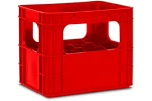 mille idee Cassetta portabottiglie12 posti robusto bottiglia da 1 litri acqua 40x30x32H cm