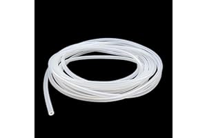 Silikonschlauch, iMeistek Lebensmittelechter flexibler Silikonschlauch, 4mm ID x 6mm OD, Länge 5 Meter, Wasser-Luft-SchlauchSchlauchrohr, für Pumpentransfer