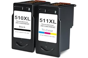 GREENSKY 510 511 Wkłady do drukarek kompatybilne z wkładami do drukarek Canon 510 511 XL, PG-510 CL-511 Kompatybilne z Canon 510 511 Multipack do Canon Pixma MP495 MP490 iP2700 MX320 MP280 MP270 MP250