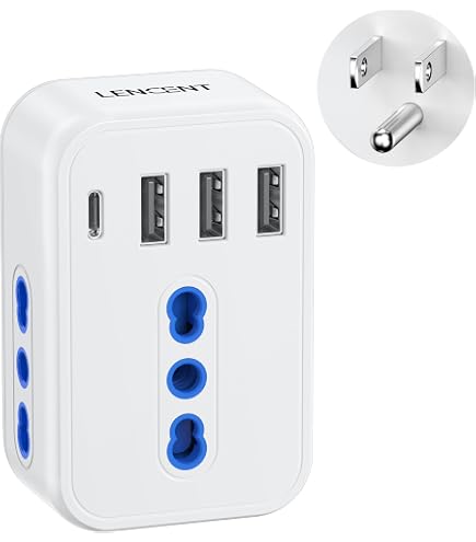 Adattatore Da Viaggio Universale Legrand | Da Spina Europea A USA | 16A 1380W | Protezione Bambini | Bianco
