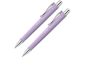 ‎FABER-CASTELL Faber-Castell 205090 - Kugelschreiber Poly Ball sweet lilac, 2 Stück, mit auswechselbarer XB Mine, dokumentenecht