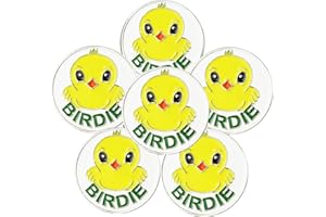 FINGER TEN Marqueur de Balle de Golf émail pour Chapeau de Golf magnétique Clip ou Un relève-Pitch différents Motifs Assortis Value 6 10 Pack