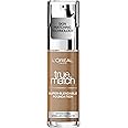 L'Oreal Paris True Match Liquid Foundation, Skincare Infused with Hyaluronic Acid, SPF 16, Available in 40 Shades, 8.5W Toffee, 30 ml