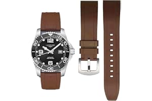 AIYIRUO Opaski do Zegarków Fluorocarbon Rubber Strap 19mm 20mm 21mm 22mm Miękkie i Trwałe Paski do Zegarków Quick Release Pasek Zamienny Kompatybilny z Omega, Longines, Seiko