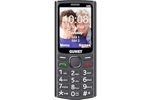 GUWET Telefono Cellulare per Anziani con Tasti Grandi,GSM Senior Telefoni per Persone Anziane,telefonini Dual SIM con Tasti Grandi e Facile da Usare,Display 2.4",SOS Notruftaste,Chiamata Rapida,Volume Alto