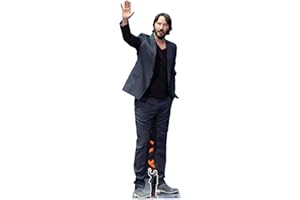 Star Cutouts Ltd CS798 CS798-Star Keanu Reeves - Recorte de cartón de tamaño real, tema de celebridades, multicolor, para fiestas, decoraciones y regalos, sólido, tamaño real