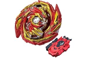 WUYESHEN Peonza de combate Bust B155 Set de inicio Master Diabolos Mb 2D & lanzador dorado. Adecuada para los primeros intentos de juego, juguete para niños