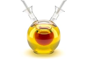 Balvi - Sfera oliera Doppia. Oliera sferica per Olio e aceto di 125 ml in Vetro. Sistema antigoccia