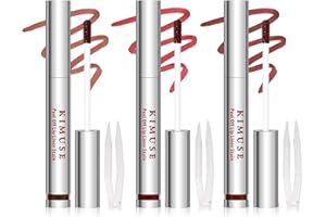 KIMUSE 3PCS Peel Off Lip Stain Set, Long Lasting, Matte Finish Liner Stain Set for All Skin Types, Waterproof Transfer-Proof & Smudge-Resistant, Vitamin E Infused, Vegan & Cruelty Free