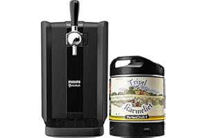 PerfectDraft Black – Pack Tireuse À Bière + 1 Fût Tripel Karmeliet 6L – Machine Pression À Domicile – Refroidissement À 3°C – Indicateurs LED Température – Idée Cadeau Amateur Bière