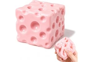 OKESYO Ost squishy vaselin, 6 cm ost squishies mini, ost klämleksak, anti-stressleksak, crunchy squishy presenter för vuxna, stressreducering, avkoppling