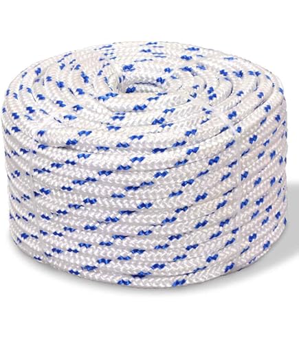 Corde Bateau Polypropylène 16 Mm X 25 M – Noire, Résistance 1560 Kg – Amarrage, Gréement, Camping