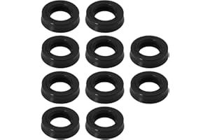 The Lord of the Tools 10pcs Pump Head Sealing Ring 12X20X5.3mm Oil Seal Pump Pressure Washer Water Seals Kit Compatible with High Pressure Cleaning Machine FK47 Black