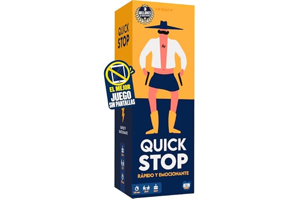 QuickStop - Juego de Mesa para Familia y Amigos - 2 a 7 Jugadores - 15min | Juego rápido y dinámico | Gran Premio del Juguete 2024 | A partir de 10 años | Regalo original para hombres y mujeres