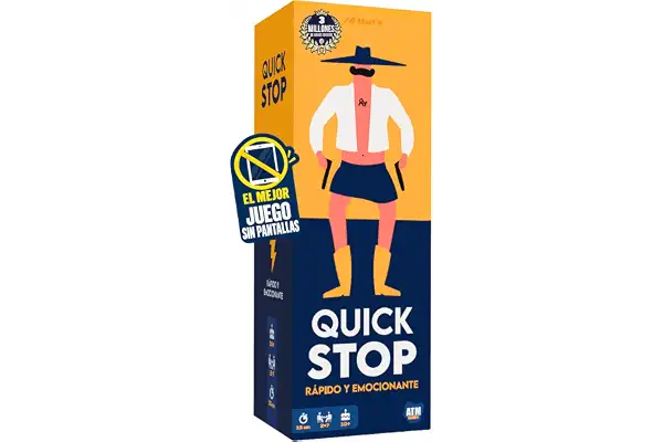 QuickStop - Juego de Mesa para Familia y Amigos - 2 a 7 Jugadores - 15min | Juego rápido y dinámico | Gran Premio del Juguete 2024 | A partir de 10 años | Regalo original para hombres y mujeres