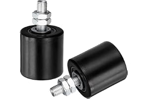 Kvartsman 2 stycken skjutdörrar styrrulle 2 tum svart | Nylon Roller grind stödmontering universal kullager rullport guide fö