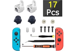 ZHUROUPU Custe in Metallo Fibbie Parti di Ricambio a Sinistra a Sinistra, Pulsante di Blocco JC Fibbre del cacciavite Kit di cacciavite Compatibile con Il Controller Nintendo Joy-con NS