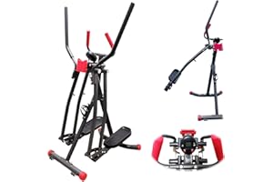FFitness, Ellittica Air Walker Slim Strider Pro (Max 100 kg) Unisexe Adultes, Noir, Unique