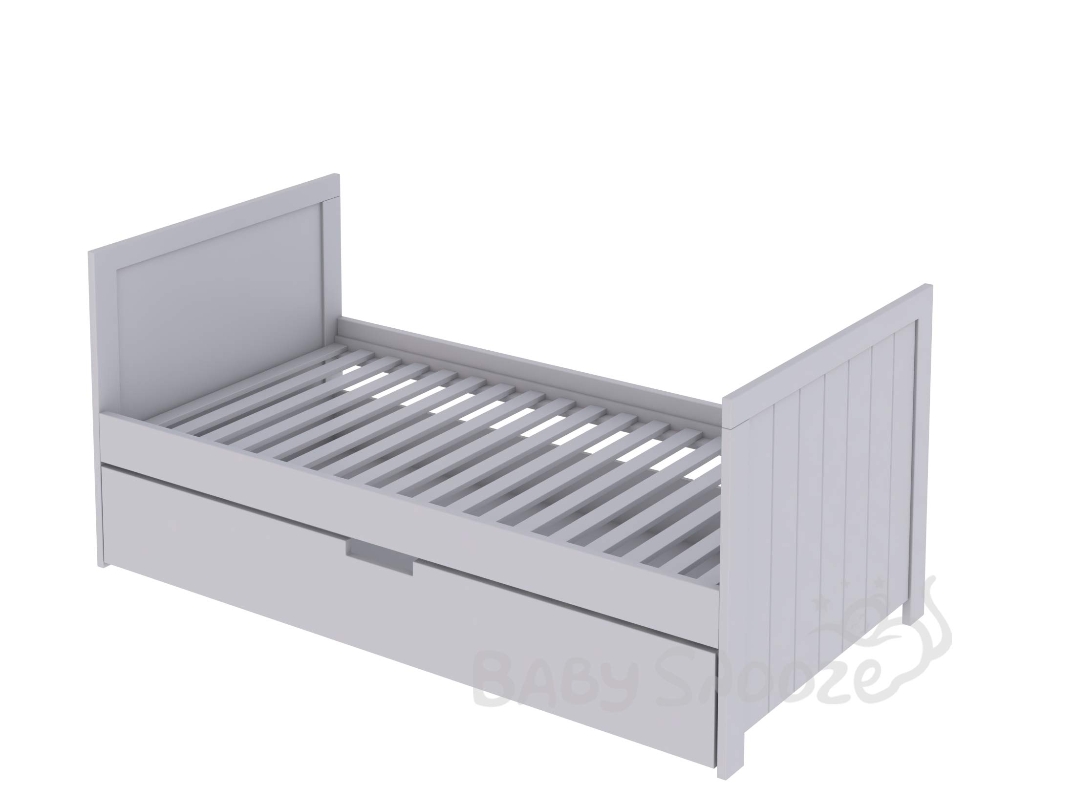 Baby Snooze Jo Modern Design Full Cot Bed With Drawer