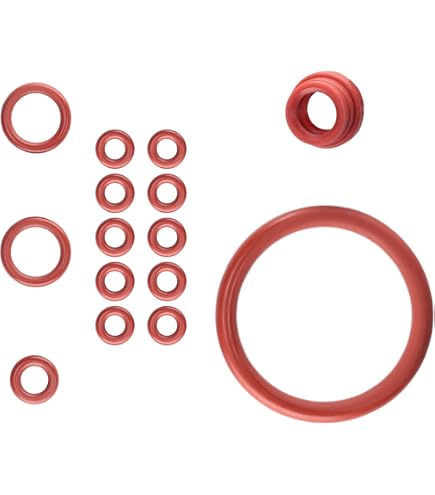 Philips/Saeco Coffee Machine Sealing Rings Kit - 45 Silicone O-Rings & 5 Cleaning Brushes For Saeco, Miele, Gaggia, Solis