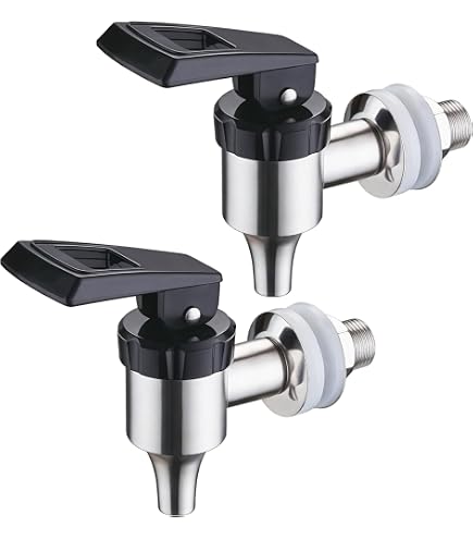 Robinet Plastique Pour Seau/distributeur - Lot De 2 - Filetage 18 Mm - Pour Bière, Jus, Vin, Boissons Froides