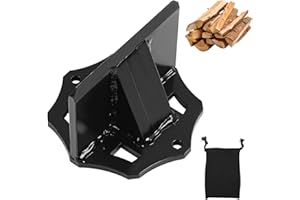 MaxEarn Cuña portátil para leña de acero al carbono, cortador de leña, cortador de madera manual, cortador de madera, herramienta simple para cortar madera para el hogar y acampar (pequeña 295 g)