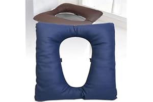 OXFUZZ Cojines antiescaras para silla de inodoro, almohadilla de asiento de silla de ducha de poliuretano, almohadilla suave de algodón grueso para mesita de noche, asiento de inodoro, silla de ducha,