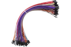 Breadboard Jumper Wires 20AWG, Bestlus Exclusives Cables de puente hembra a hembra F/F Premium 30CM 12 '', 10 colores, paquete de 120, cabeza cuadrada 0.1 '' para Arduino Raspberry Pi (12 '', F/F)