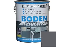 Dynamic24 Plastica, rivestimento per pavimento in plastica liquida, 50 m², rivestimento in calcestruzzo (grigio ardese)