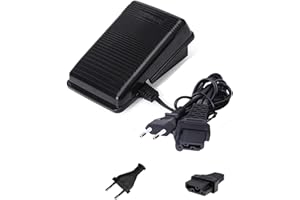DeJivsin Interruptor de pie, Pedal para Máquina de Coser, Pedal Controlador de Pie Piezas de Máquina de Coser para Alfa, Juki, Brother, Wertheim, AEG, Victoria(EU Plug) Interruptor de pie