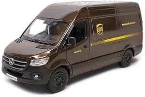 KiNSMART Mercedes-Benz Sprinter UPS Edition Delivery Van 1:48 Scale 5"