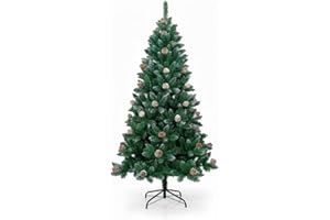 7H DAYRON DAYRON - Árbol de Navidad Artificial de 180 cm en Verde con 800 Ramas Abatibles y Soporte Metálico Plegable, Montaje Rápido y Fácil de Guardar