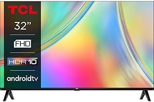 TCL 32S5400AF - Série S5400AF Android TV 32" Full HD avec HDR et Micro Dimming - Compatible avec Google Assistant, Chromecast et Google Home, Design sans Bords