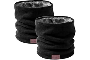 Onvavient Schal Herren Winter, Winter Halsschlauch Ski, Schlauchschal Halstuch Halswärmer Gesichtsschal Fleece Loop Schal Männer Frauen - Warm Dick Loopschal Nackenwärmer Sport Motorrad Fahrrad