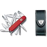 Victorinox Taschenmesser Deluxe Tinker (17 Funktionen, Phillips-Schraubendreher, Kombizange, Schere) rot