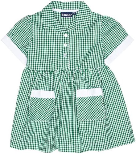 Girl's Ayr Short Sleeve Gingham School Dress