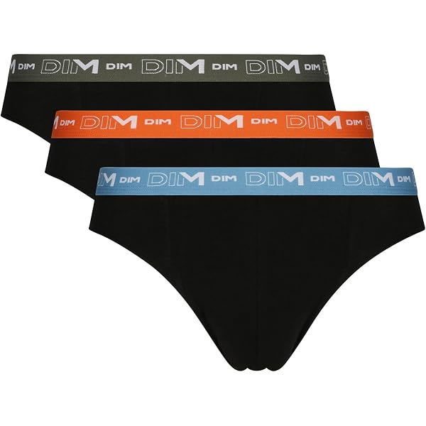DIM Slip Uomo - Set Da 3 In Cotone Elasticizzato, Senza Etichette, Multicolor, Taglia 3XL - 6