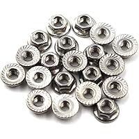 M10 flanschmuttern Edelstahl 304 muttern mit flansch Packung mit 20