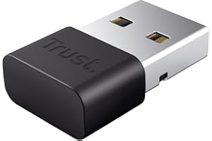 Trust Myna adapter Bluetooth 5.3, adapter USB z prędkością transferu 3 Mbit/s, zasięg radiowy 10 m, odbiornik USB Dongle Bluetooth do komputera, laptopa, komputera, komputera stacjonarnego, systemu