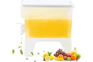 Seahelms Distributeur de boisson avec robinet 3,5 l - Carafe à eau pour réfrigérateur - Pour cuisine, maison, bar, mariage