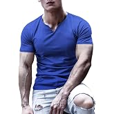 Men's Athletic Bodybuilding Muscle Gym Tops | Gym Workout Shirts, Fitness Garments, Mesh V Neck, Breathable Moisture Wicking